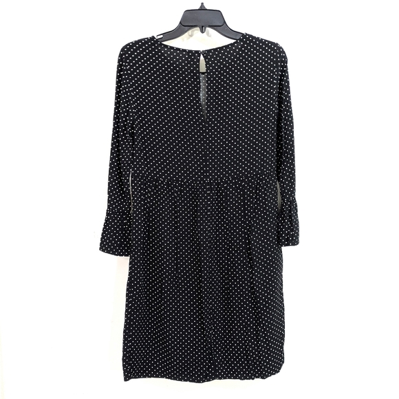 Old Navy Black & White Polka Dot Ruffle Sleeve Shift Dress - Size Small Womens S - Picture 7 of 10